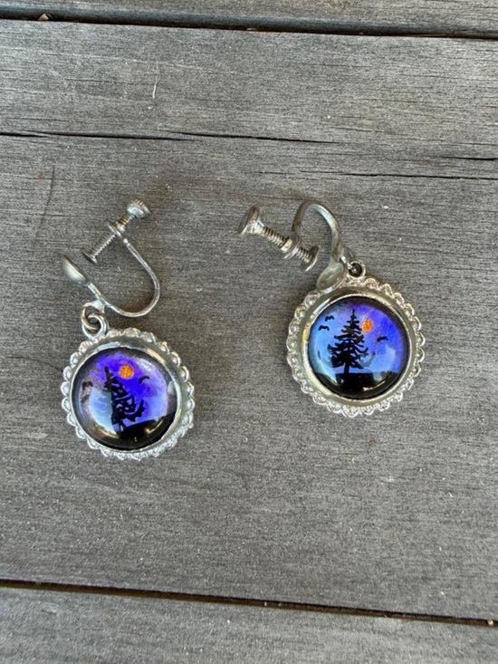 Free People Jewelry - silver and blue spooky whimsical earrings #goth #festival #gorpcore #fairy
